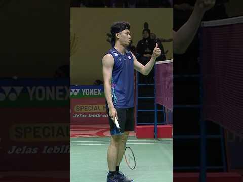 A front-row View of smooth net play, Lee Zii Jia approves. 👍💯 #badminton #shorts #BWF