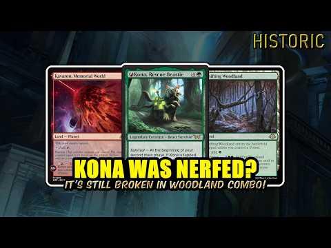 Kona Woodland Combo, Still Broken After Nerfs | Historic BO3 | MTG Arena