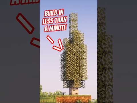 Build a Custom Tree the Lazy Way | #minecraftbuilding #minecraft #minecrafttutorial