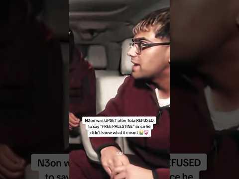 N3on was UPSET after Tota REFUSED to say "FREE PALESTINE" since he didn't know what it meant #n3on