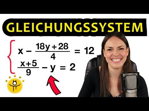 Gleichungssysteme lösen mit Brüchen – 2 Unbekannte