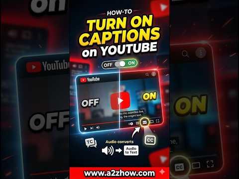 How Do I Turn on the Captions on a Youtube Video?