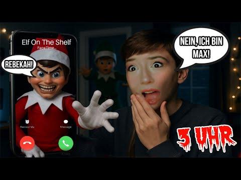 RUFE nicht als JUNGE den Elf On The Shelf Helfer vom WEIHNACHTSMANN nachts (MÄDCHEN wird zum JUNGEN)