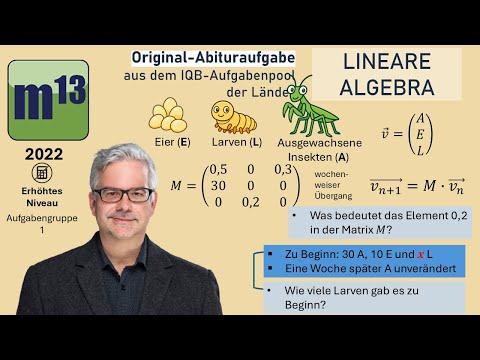 Abitur-Aufgabe: 2022 - LINEARE ALGEBRA - OHimi - erhöhtes Niveau - Aufgabengruppe 1