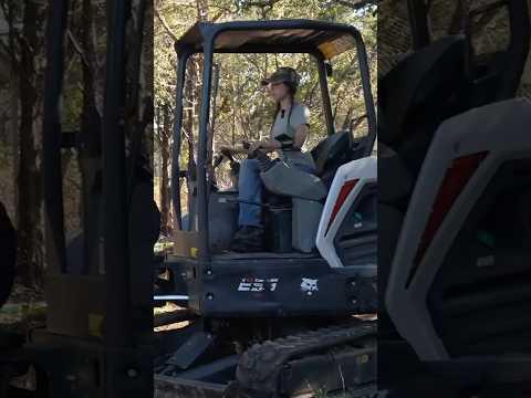 Building a new fox enclosure 🚜 🦊