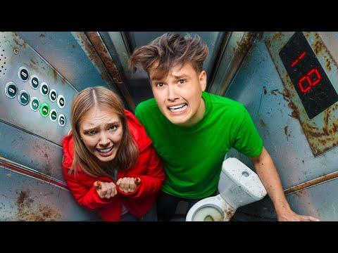 24 Stunden im FAHRSTUHL eingesperrt mit LEA! 🛗🚨