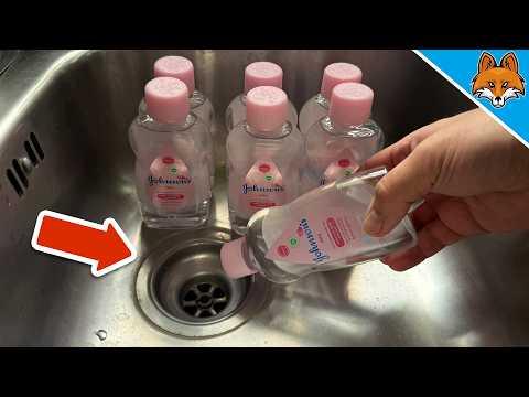 Kippe Babyöl in deine Spüle und STAUNE WAS PASSIERT💥(Genialer Trick)🤯