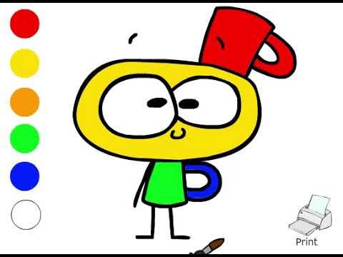 (Gameplay - 4658) Mugman Colouring Page (Flash - 152)