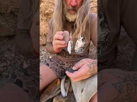 FLINTKNAPPING Travel Kit and Tool #flintknapping #survival #outdoorskills #nature