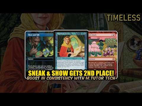 Sneak & Show Gets 2nd Place In Tourney With M.Tutor Tech! | Timeless BO3 | MTG Arena