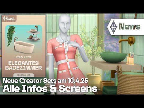 NEWS: Neue Sets! Bilder und Infos | Die Sims 4 Elegantes Badezimmer & Entzückender Style