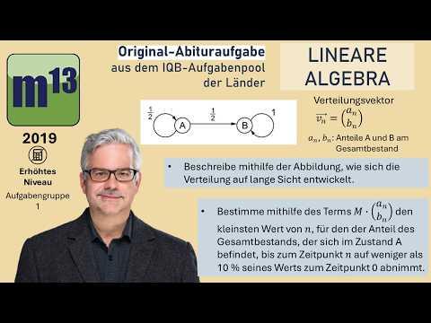 Abitur-Aufgabe: 2019 - LINEARE ALGEBRA - OHimi - erhöhtes Niveau - Aufgabengruppe 1