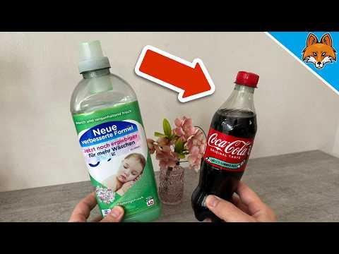 Kippe Cola in den Weichspüler und STAUNE WAS PASSIERT💥(Genialer Trick🤯