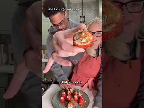 I tried making Tini's VIRAL Cheesecake Stuffed Strawberries...