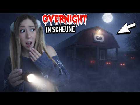 ÜBERLEBE eine Nacht GRUSEL SCHEUNE auf BAUERNHOF 😳 (Überraschung am Morgen OVERNIGHT Challenge)