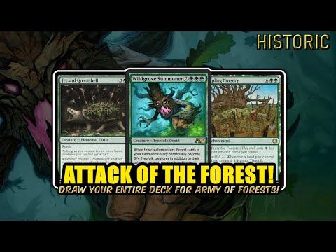 Attack of the Forest! Make All Your Forest Into 3/4 Creature! | Historic BO3 | MTG Arena