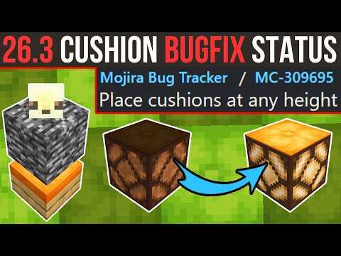 Cushion LEDs, FPS Test & Mojang Bugfix PSA | 26.3 Snapshot 3