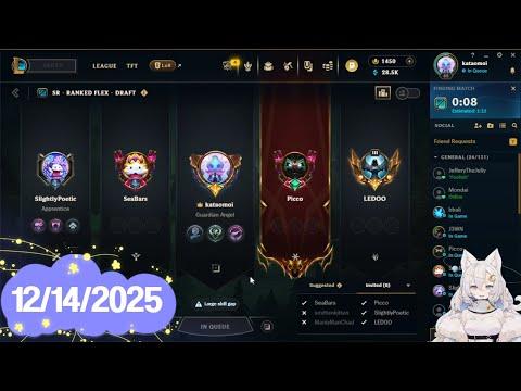 [12/14/2025] LEAGUE 5 STACKS, tilting tft & silksong