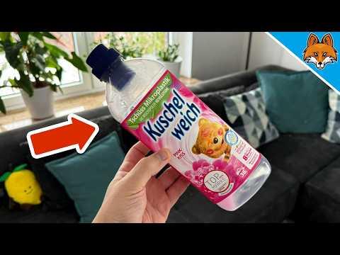 Wirf leere Weichspüler Verpackungen NIEMALS in den Müll💥(Genialer Trick)🤯