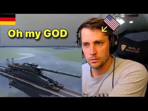 American reacts to the Schwerer Gustav