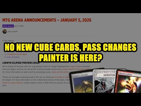 No New Cards From Powered Cube? No More Pass Preorder? Painter Combo?