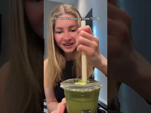 Bubble Tea Matcha Taste Test