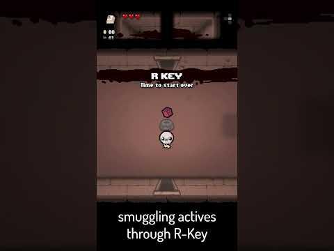 Smuggling Actives Through R-Key #tboi #thebindingofisaac #bindingofisaac