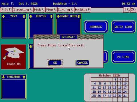 (Gameplay - 4994) Tandy SchoolMate Teacher's Helper (MS-DOS - 174)