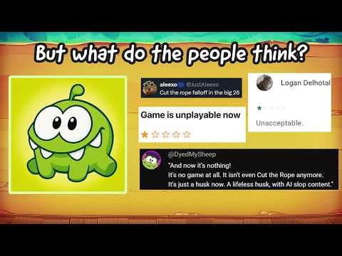 Reviews Are In For The Horrible Cut The Rope Update