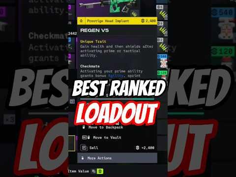 My Go To RANKED Loadout For Assassin 📚  | #Marathon