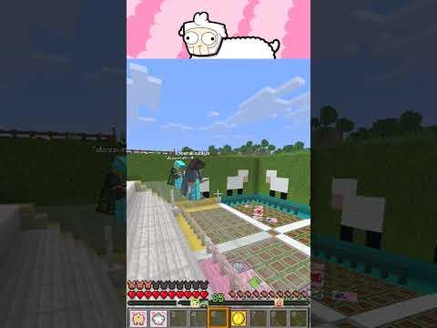 is there a sheep in the room? #hermitcraft #sheep #minecraftshorts