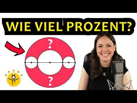 Wie viel Prozent der Kreisfläche ist ROT? – Geometrie Rätsel