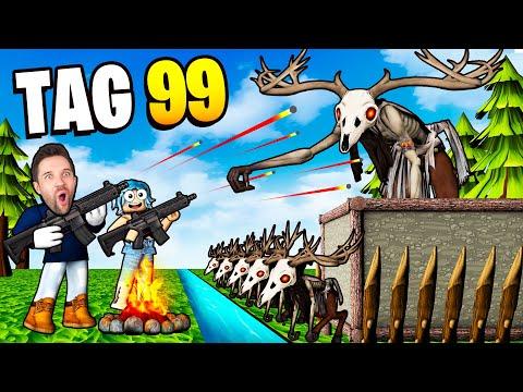WIR ÜBERLEBEN 110 TAGE REKORD in Roblox 99 Nights in the Forest