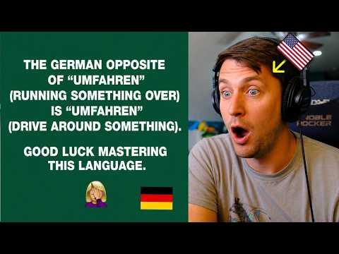 American reacts to German word that means the opposite of itself (huh?)