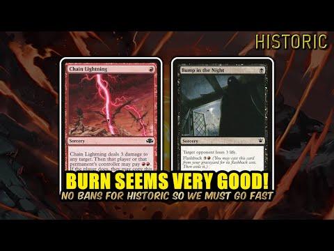 NOTHING BANNED 😱 SO We Must Go FAST! 🔥🔥🔥Rakdos Burn! | Historic BO3 | MTG Arena