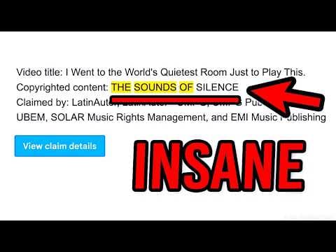 Someone Copyrighted SILENCE On YouTube!?
