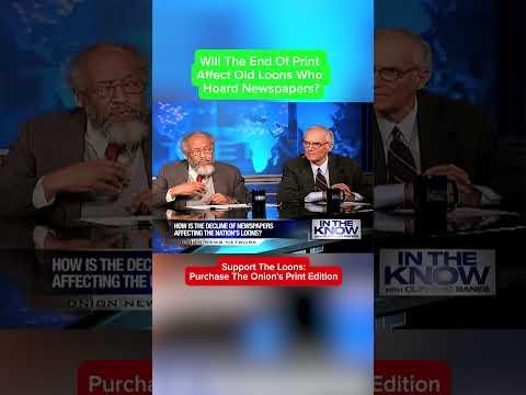 How Will The End Of Print Journalism Affect Old Loons Who Hoard Newspapers