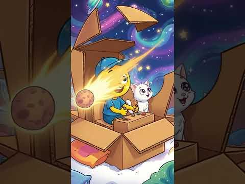 Cardboard go! 🚀 Bimo flies ✨