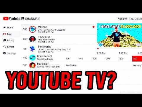 YouTube Added "YouTuber TV" Channels?