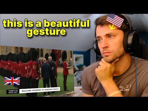 American reacts to Trump meets with King Charles III