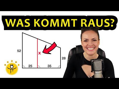 Geometrie Rätsel – Wie lang ist x im Trapez?