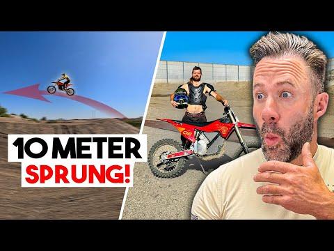 10M SPRUNG beim ERSTEN MAL?! Jan Schlappen fährt Motocross | Otto reagiert
