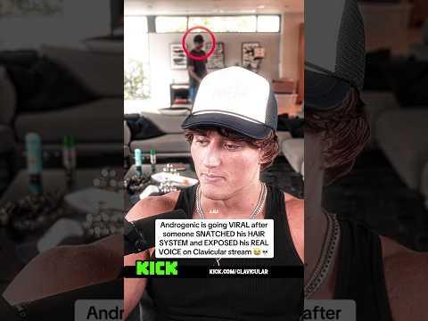Androgenic is going VIRAL after someone SNATCHED his HAIR SYSTEM and EXPOSED his REAL VOICE 😭💀