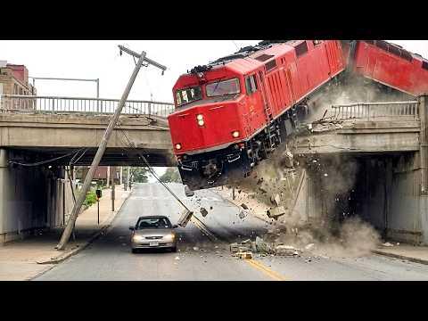 Unglaubliche Eisenbahnmomente vor der Kamera festgehalten