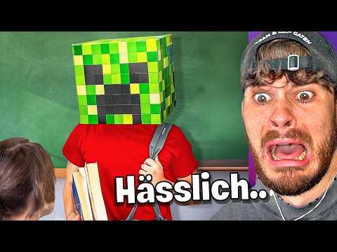 KIND TRÄGT MINECRAFT MASKE IN SCHULE