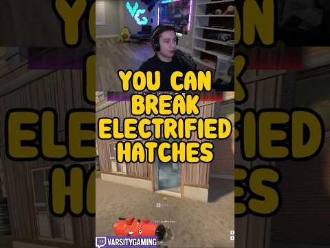 HOW TO BREAK ELECTRIFIED HATCHES (SIEGE SCHOOL) #shorts