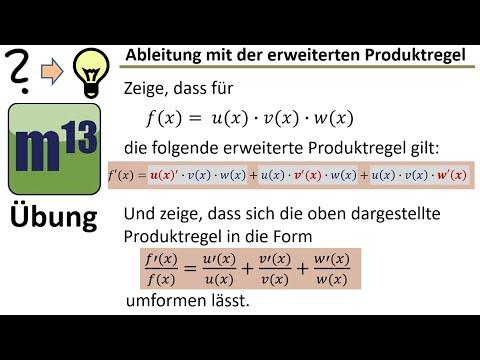 Die erweiterte Produktregel der Ableitung - Herleitung