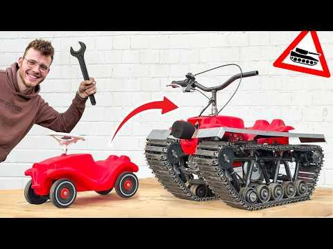 Wir bauen einen MINI PANZER aus unserem BOBBY CAR!