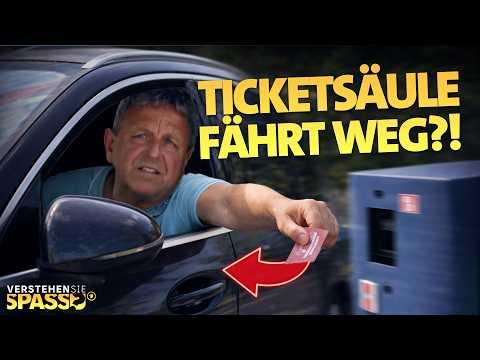 GEFANGEN auf dem Parkplatz: Die eigenständige Ticketsäule  | Verstehen Sie Spaß?
