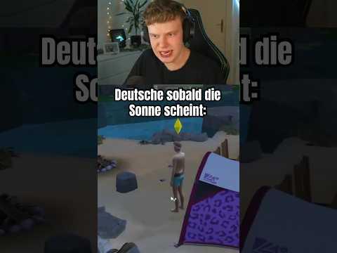 Deutsche sobald die ersten Sonnenstrahlen raus kommen ☀️😎 #sims4 #diesims #gaming #shorts